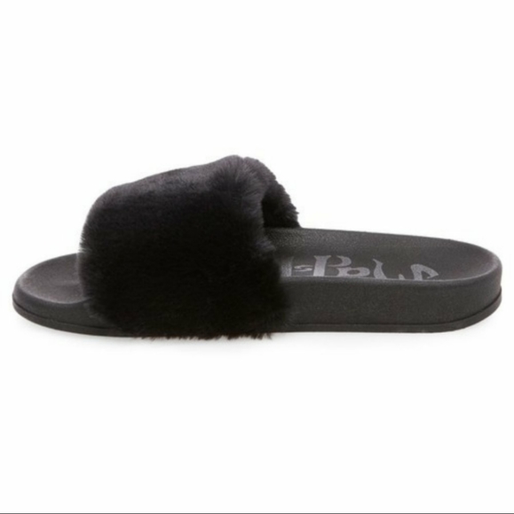 🛍4 pair Lot!🛍Women's Faux Fur Slide Sandals - Picture 2 of 3